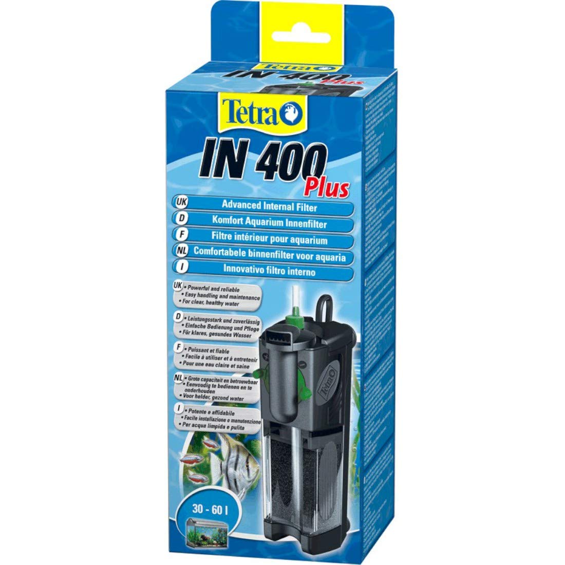 Tetra IN400 Plus Aquarium Internal Filter for 30 - 60L Aquariums