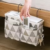 croselyu Bedside Hanging Storage Bag Pink Multifunctional Organizer 29x19x10.5 view 7
