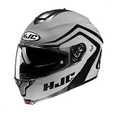HJC C91 Nepos Modular Motorcycle Helmet with HJ-17 Pinlock Shield, DOT Approved (MC5, Medium)