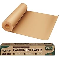 Parchment Paper for Baking, 15 in x 200 ft Air Fryer Disposable Paper Liner, Non-Stick Unbleached Parchment Paper Roll, HOFHT
