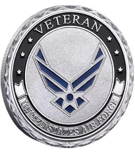 Amazon.com: USAF U.S. Air Force Veteran Challenge Coin for Men