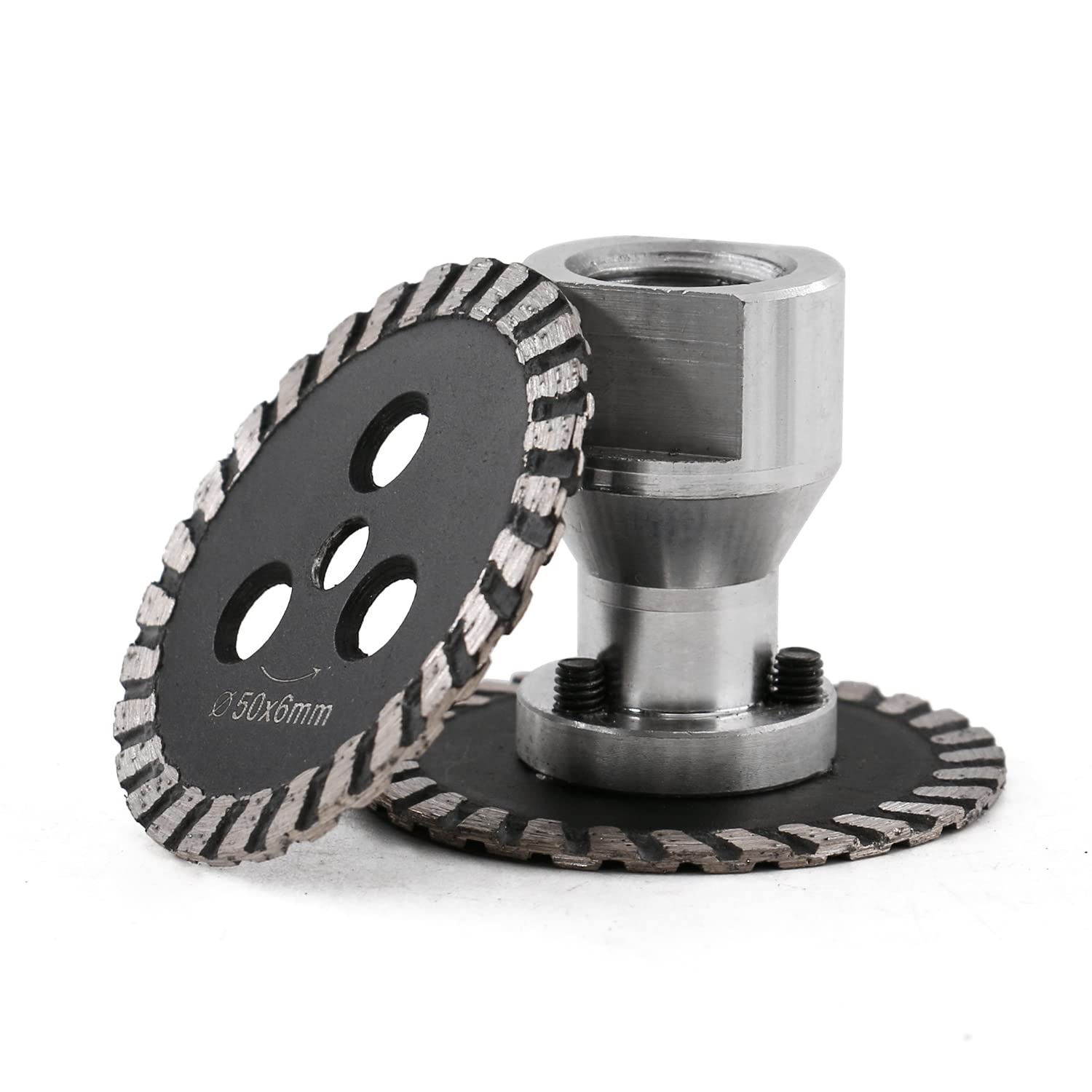 HOMESOM 50mm Diamond Saw BIade with RemovabIe FIange M14 Engraving Cutting Disc Carving Concrete Granite Sandstone