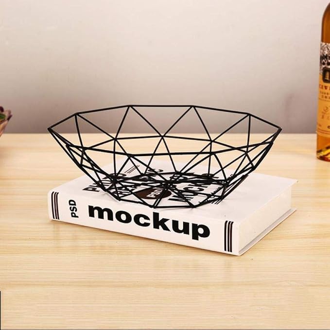 Alvar - Cesta de Metal para Frutas, Cuencos, cestas de Almacenamiento