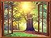 Wall26 - Sunrays Through Beautiful Tree Removable Wall Sticker / Wall Mural - 36