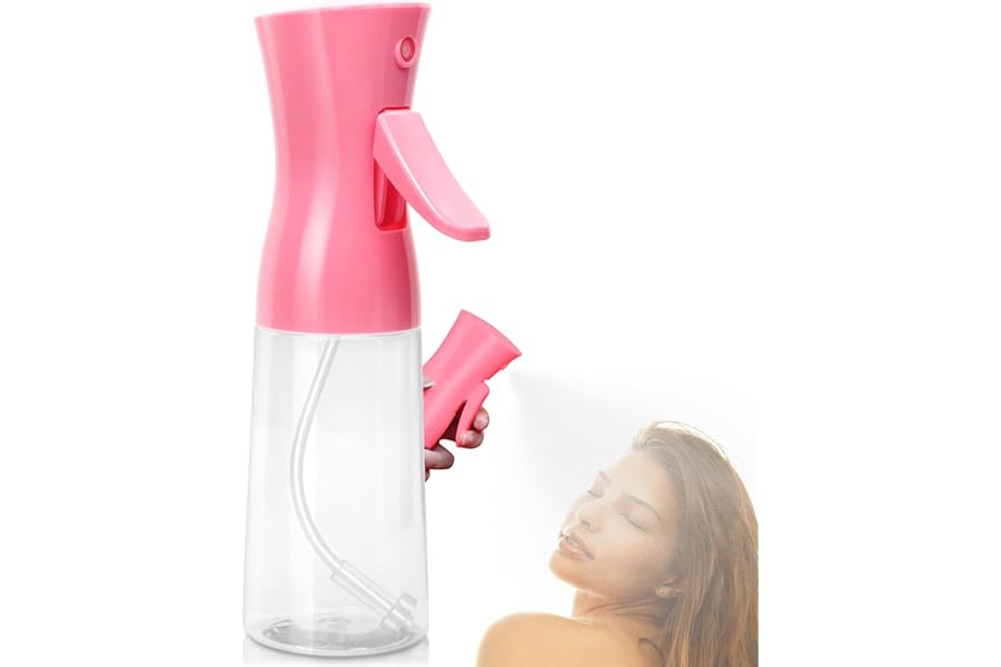 Fun Gift Spray Bottle For Hair,Continuous Water Mister for Hairstyling, Salons, Cleaning, Plants,Essential Oil Scents,Ultra Fine Mist Sprayer,6.8 OZ /200 ML-pink(Christmas Gifts)