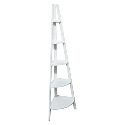 Casual Home 176-31 5-Shelf Corner Ladder Bookcase