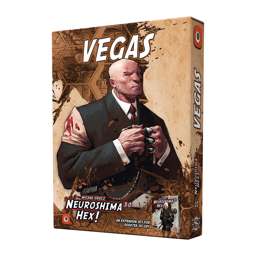 PORTAL GAMES | Neuroshima Hex 3.0 Vegas | Tactical Board Game Expansion, Asymmetric Army Pack, Neuroshima Hex 3.0 Compatible | 2 To 4 Players | 30 Minutes