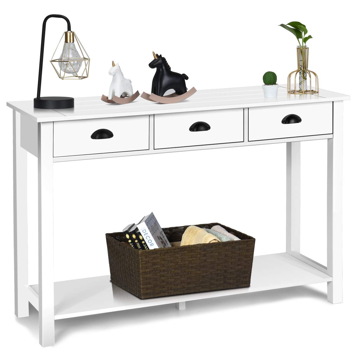 Best console table vintage gray