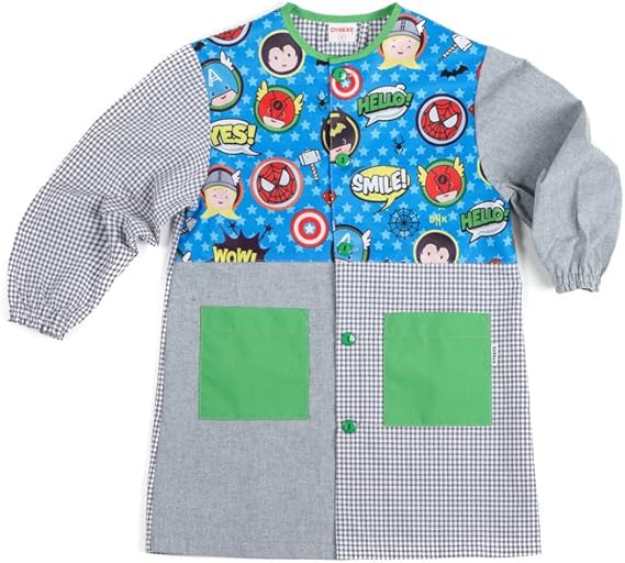 Dyneke Bata escolar botón Heroes Atómicos (personalización opcional