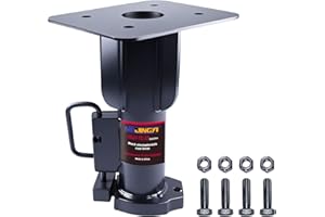 NBJINGYI 5th Wheel to Gooseneck Trailer Adapter - 15" Length, 20,000 lbs Capacity, Remote Release Cable for RV and Horse Trailers