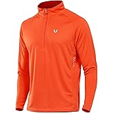 NORTHYARD Quarter Zip Pullover Men Running Shirt Long Sleeve Moisture Wicking Quick Dry Athletic Workout Shirts