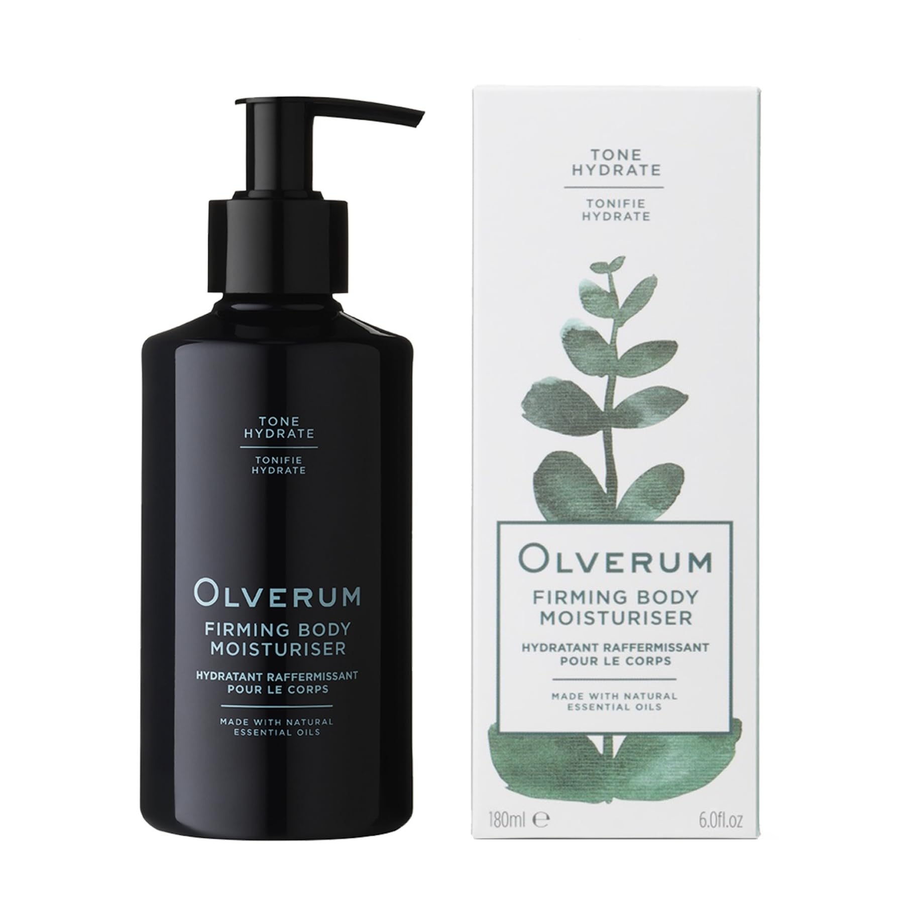 Olverum Firming Body Moisturiser - Toning & Hydrating Body Lotion - Vegan & Cruelty Free Intensive Moisturising Replenishing Cream Enriched with Papaya Enzyme for Dry Skin (180ML)