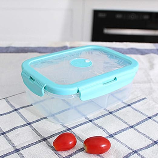 YKSSFFF Lonchera de plástico Un Compartimento Cuatro Botones Sello ...