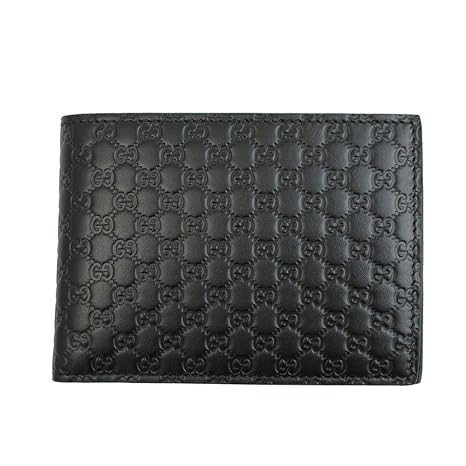 gucci bifold wallet microguccissima black