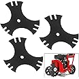 AMTHKNO 3 Pack (9" X5/8") 781-0748-0637 Tri-Star Trencher Blade Compatible with MTD Craftsman Lawn Mower, Replaces 781-0748 981-0748 40-009 490-105-M017 CMXGZAM105017 - Hardened Steel
