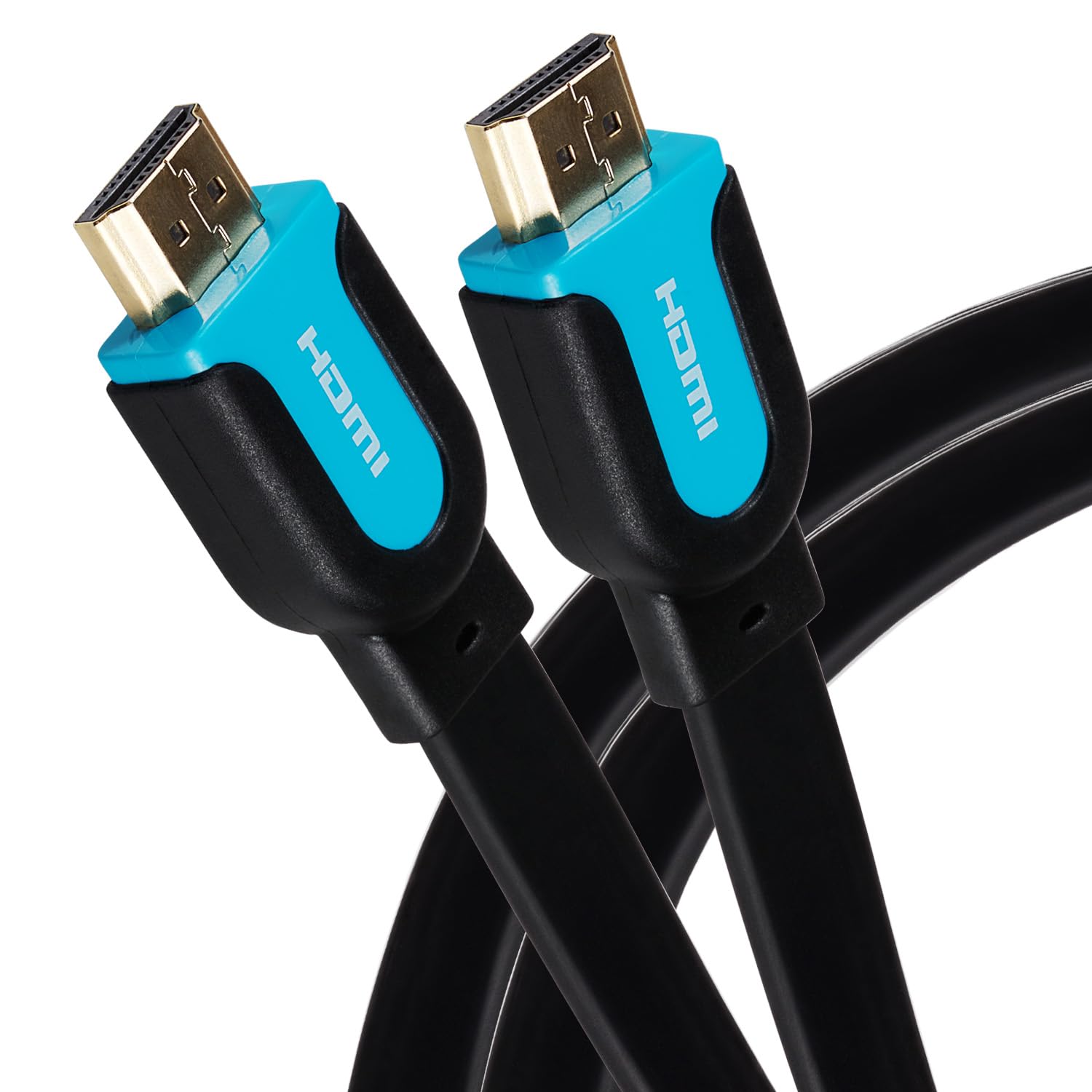 Maplin Flat HDMI Cable 3M, 4K 30Hz Ultra HD High Speed, ARC, HDR, 3D, Ethernet, Compatible with TVs, Monitors, PS4/5, Xbox, Projectors, Soundbars, Sky Box, PCs, Laptops, Apple TV โ image 1