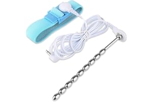 Chrontier Flexible Electric Shock Urethral Sound Beaded Urethral Penis Plug Electro Sex Urinary Dilator Prostate Stimulation 