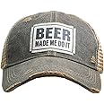 Vintage Life Funny Hats for Women and Girls, Distressed Trucker Baseball Cap with Sayings
