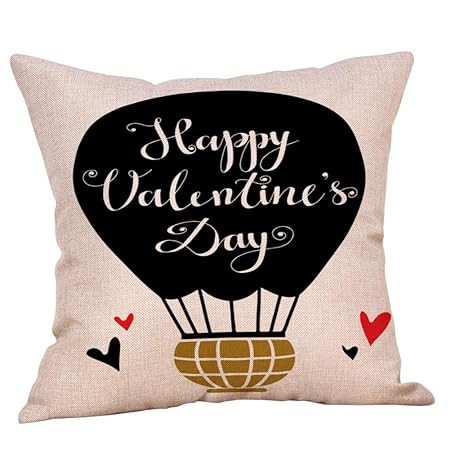 Xmiral Kissenbezüge Baumwolle Leinen Paare Sofakissen Kissenhüllen 45cmx45cm Kopfkissenbezug Versteckter Reißverschluss(G)