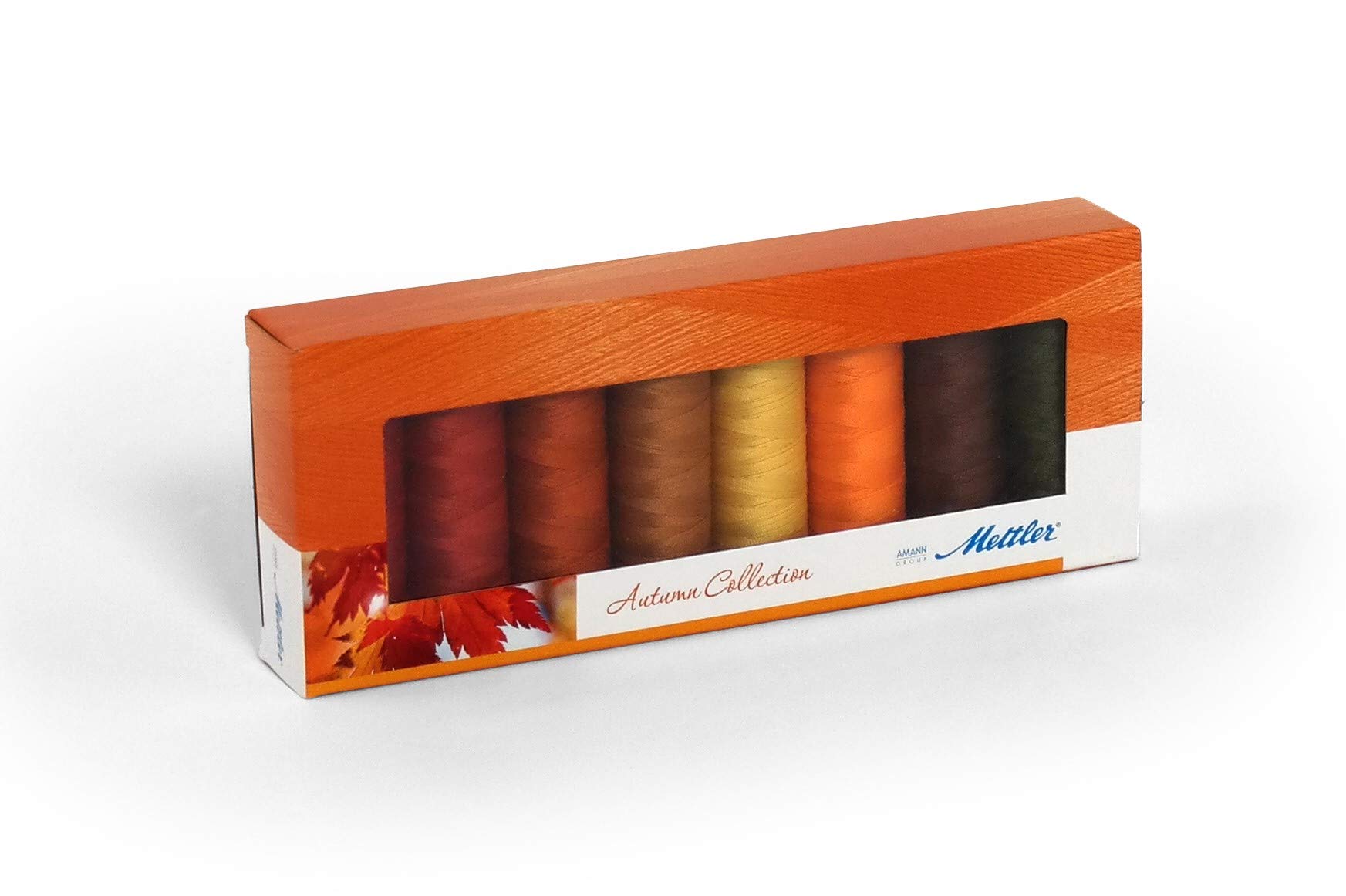 Mettler 200m-Autumn Selection, Polyester, Multicoloured, Seralon Thread Autumn Box — image 1