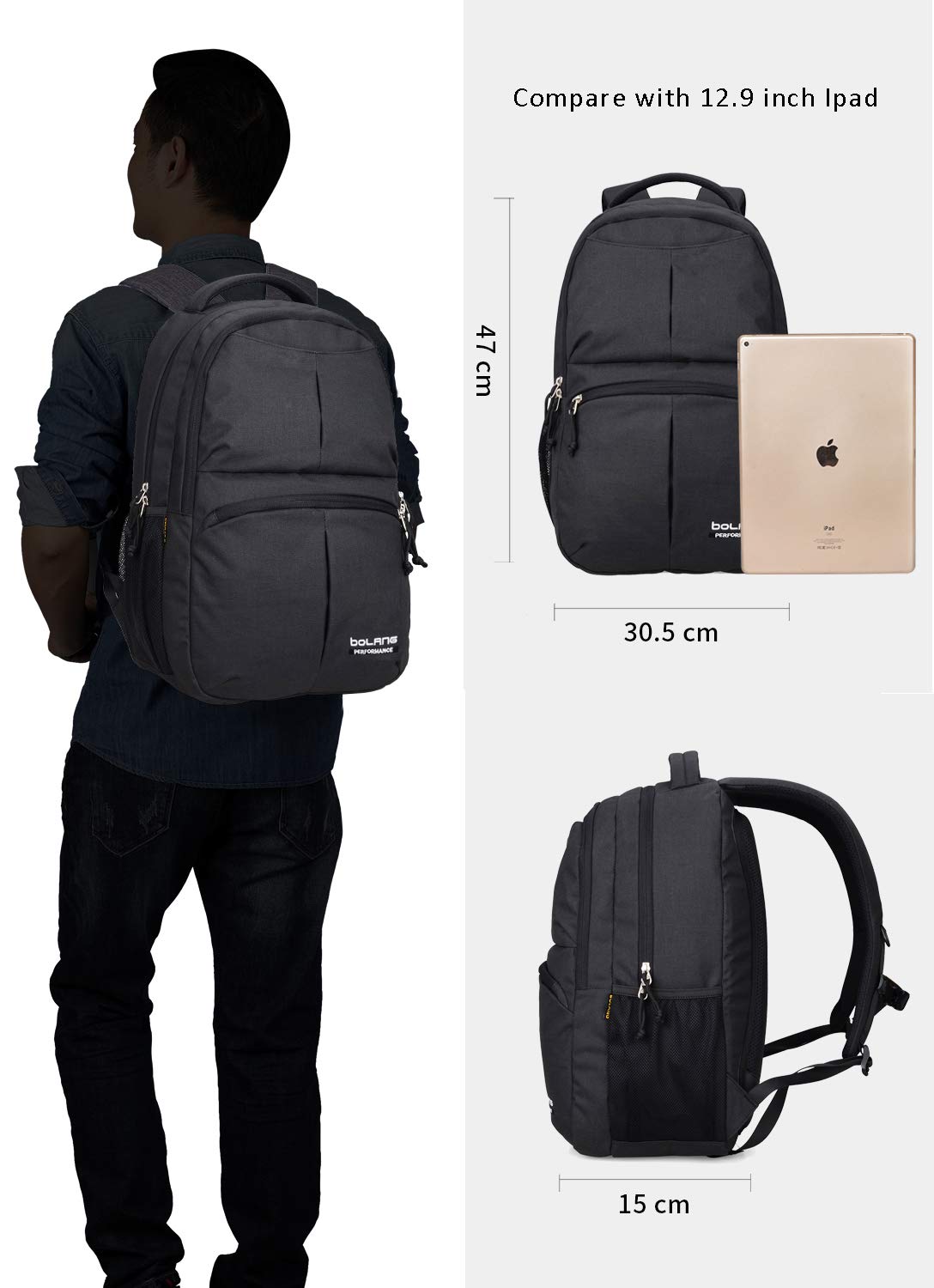 japanese fashion mini backpacks MILLEVIBE Ita Backpack with Pin Display Insert & Cute Pins gift for trips Color:BLACK ECO this handbag for girls York University Bookstore |