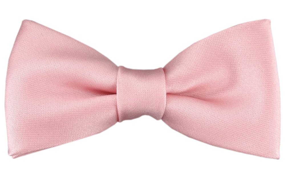 TigerTie Small children Baby bow tie in pink with elastic band 29 bis 40 cm Neck circumference adjustable + storage box