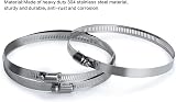 Noosverl 4 Pack Jubilee Clips Large 118-140 mm Stainless Steel Hose Clamp view 3