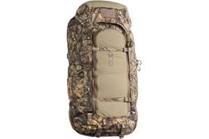 Eberlestock Brooks 7000 Pack – EMOD Attachment Bag for Extended Backcountry Hunts – 7,000 Cubic Inches of Storage – Expedition-Class Roll-Top Backpack with Lid – Compatible with Modframe – Mirage