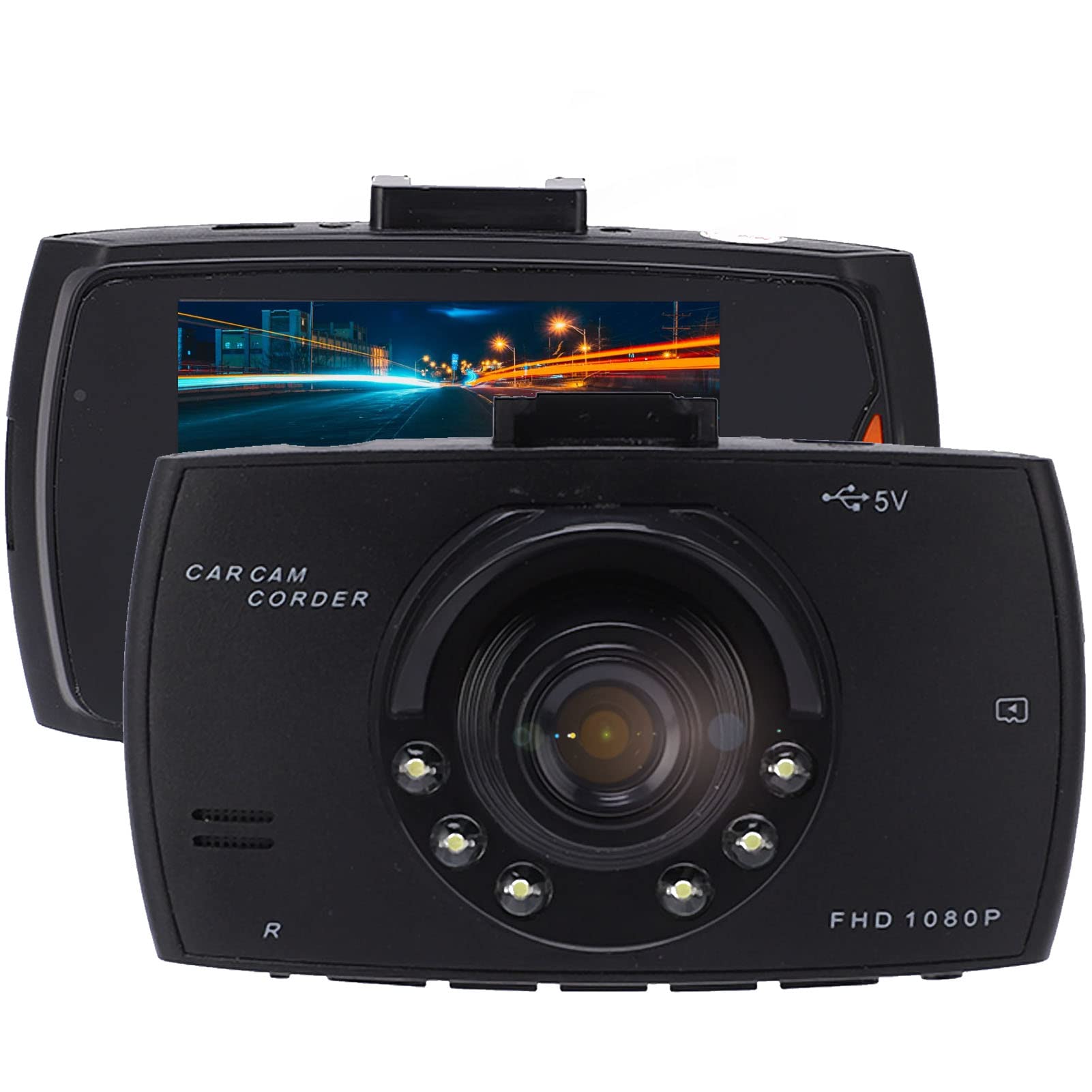 Dash Cam, 1080P Full HD Car Recorder, 170 Degree Wide Angle Camera Recorder, Night Vision Parking Monitor, Sensor Automatic Loop.