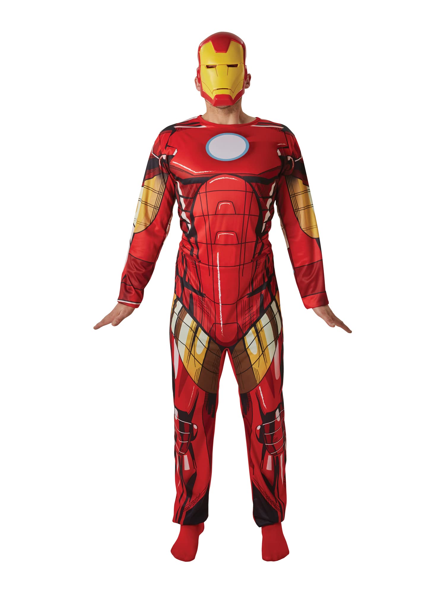 Rubies Official Adult's Marvel Iron Man Classic Costume - Standard Halloween