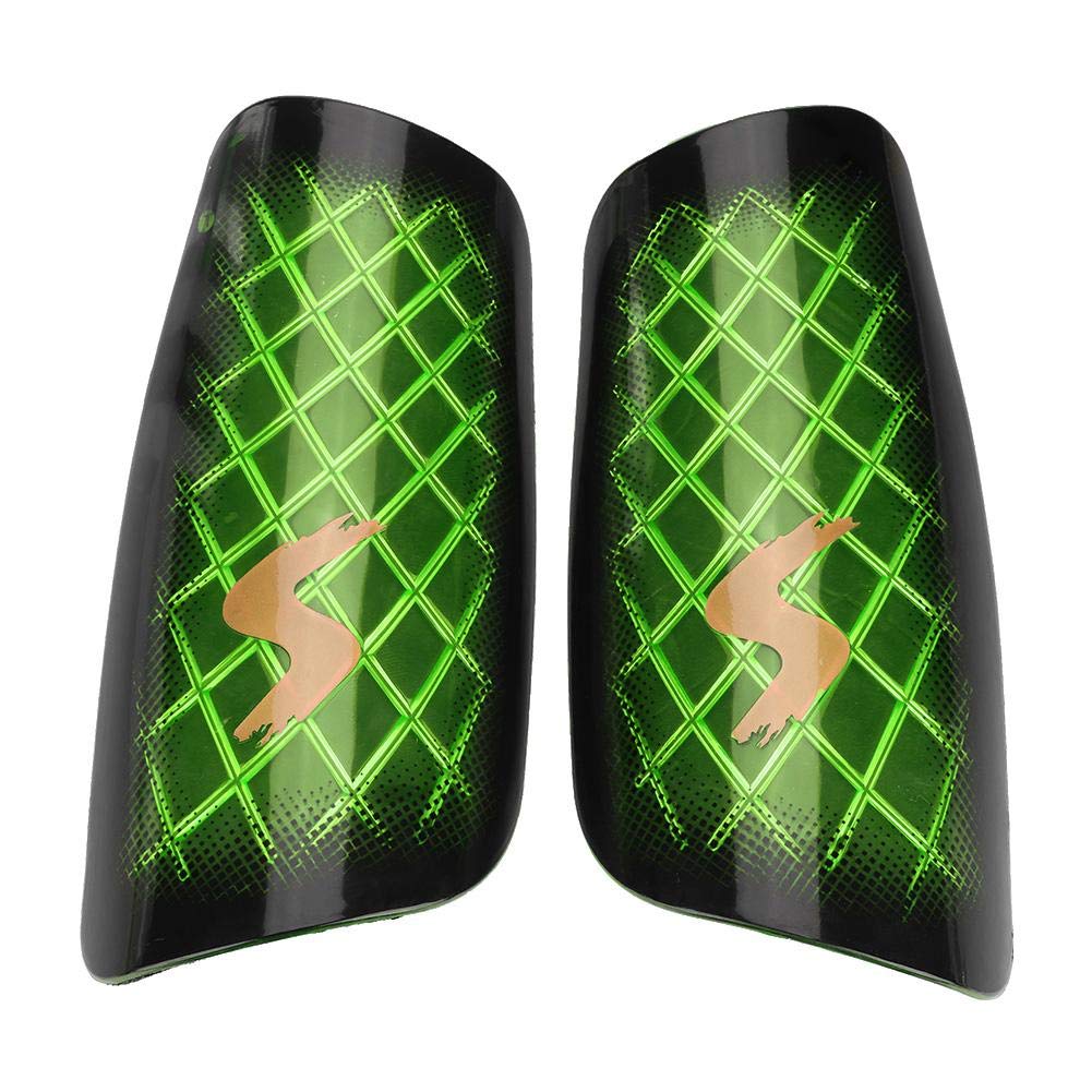 Alomejor 5 Colors 1 Pair Shin Guards Unisex Ankle Protect Football Shinguard Legs Protector for Sports Training Accessories(Green)