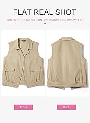 Dokotoo Womens Fashion Vest Tops Casual Lapel