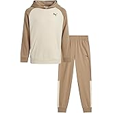 PUMA Boys Sweatpants Set - 2 Piece Fleece Pullover Hoodie Sweatshirt and Boys Jogger Pants Youth Kids Activewear Set (8-16)