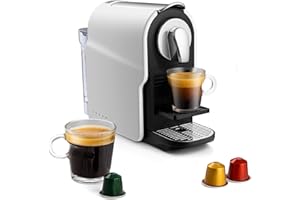 beanglass Espresso Pod Machine for Home, Compact Capsule Coffee Maker for NS Original Pods, 20 Bar High Pressure Pump, 22oz Removable Water Tank, Adjustable Cup Tray (White)