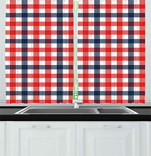 ایگرد خرید از آمازون Ambesonne Vintage Kitchen Curtains By