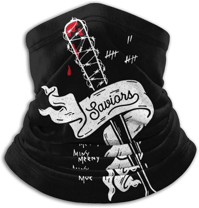 Wokeyia Negan Scarf Male Scarf For Skiing Black Cute at Amazon Men’s