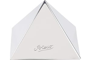 Ateco 24936 Medium Stainless Steel Pyramid Mold, Set of 2