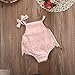Newborn Baby Girl Infant Romper Jumpsuit Bodysuit Tutu Lace Dress Clothes Outfit (0-3 Months, Pink)