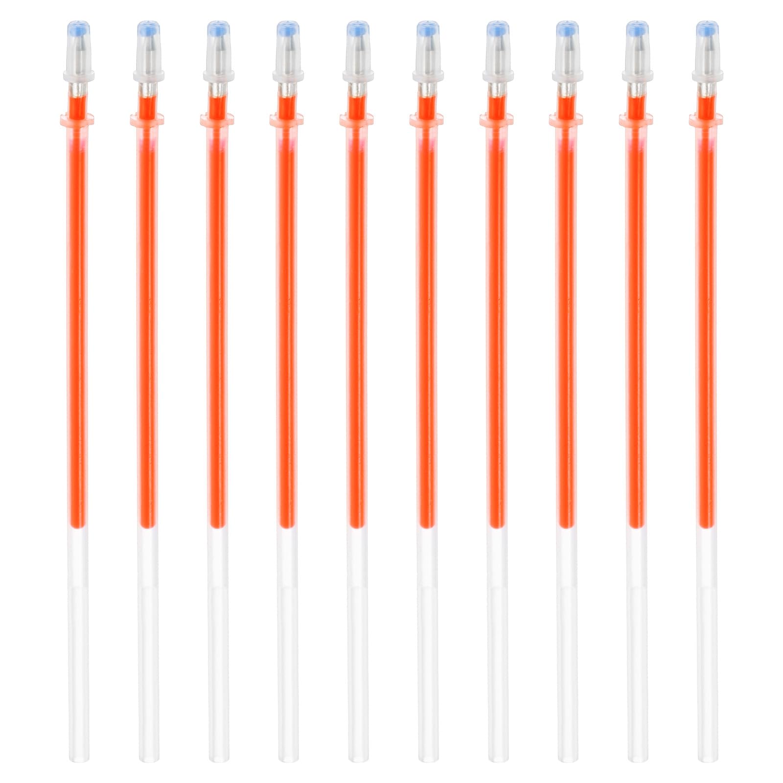 PATIKIL 1mm Gel Pens Refills, 24 Pack Fluorescence Metallic Ink Bold Point for Adults Coloring Books Scrapbooking Art Drawing Journaling, Deep Orange