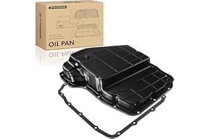 A-Premium Transmission Oil Pan with Gasket Compatible with Jeep Grand Cherokee 1999-2009, Commander 2006-2009, Liberty & Dodge Ram 1500 2500 3500, Durango, Dakota & Chrysler Aspen, 3.7L 4.7L 5.7L 6.7L