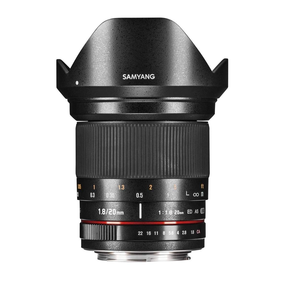 Samyang 20 mm F1.8 Manual Focus Lens for Sony FE Camera - Black