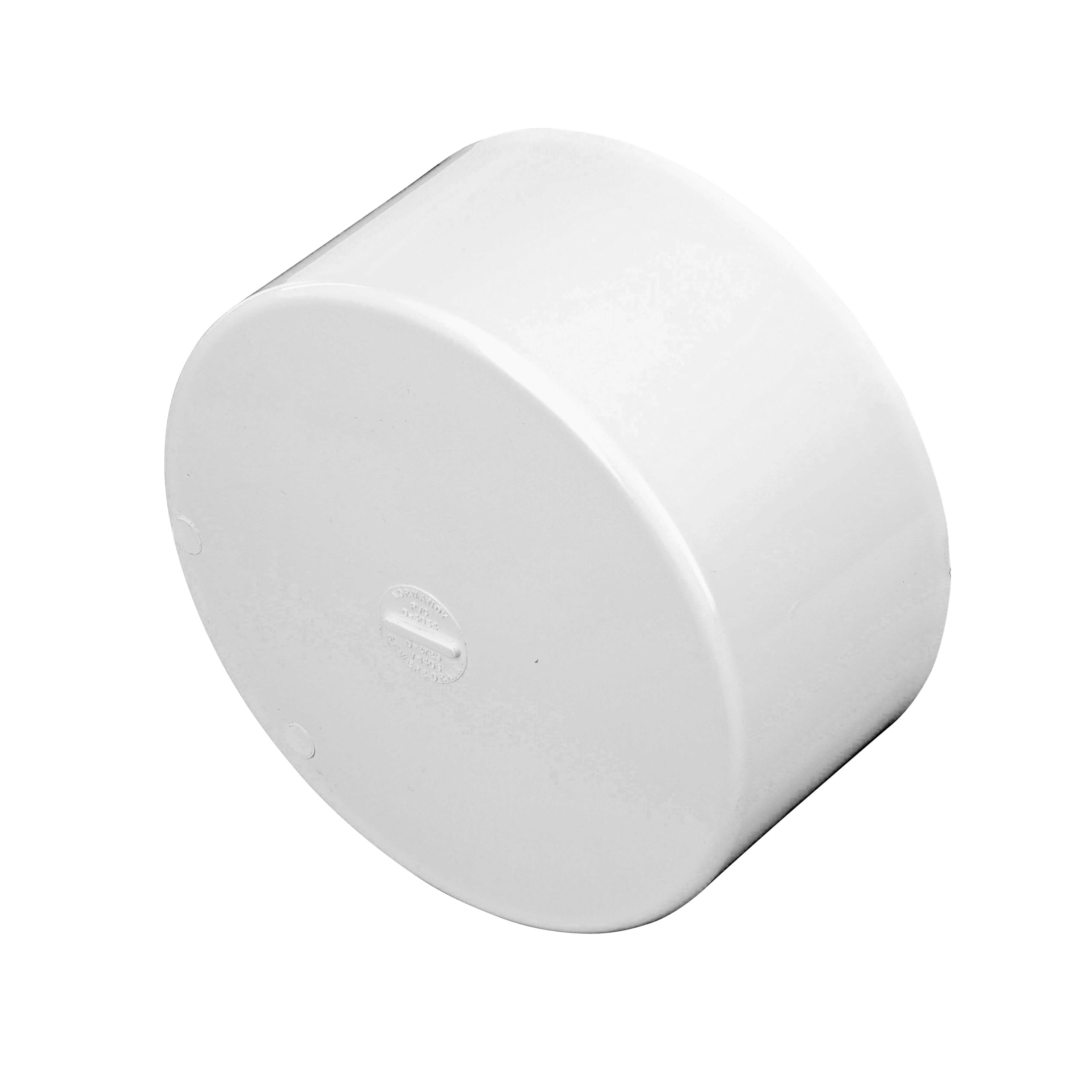 Photo 1 of NDS 6P06 PVC S&D Cap, 6-Inch, Makes Solvent-Weld Connections, for Use with 6-Inch Sewer and Drain Pipe, White