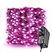 ER CHEN Fairy Lights Plug in, 99Ft/30M 300 LED Silver Coated Copper Wire Starry String Lights Outdoor/Indoor Decorative Lights for Bedroom, Patio, Garden, Party, Christmas Tree (Pink)