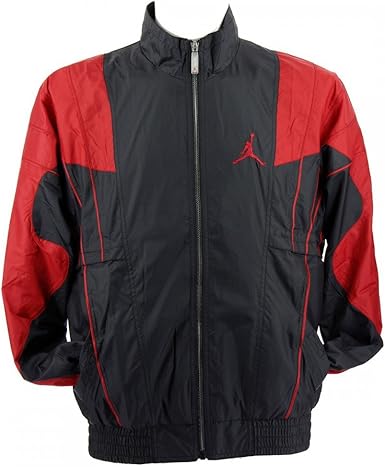 black red and white nike windbreaker