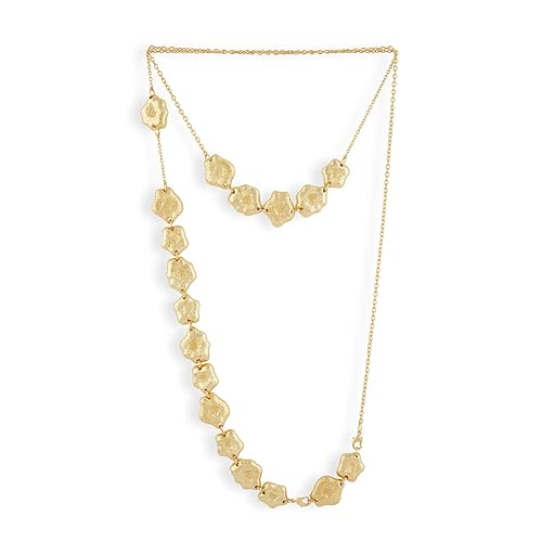 The Kalon Gold Brass Necklace for Women