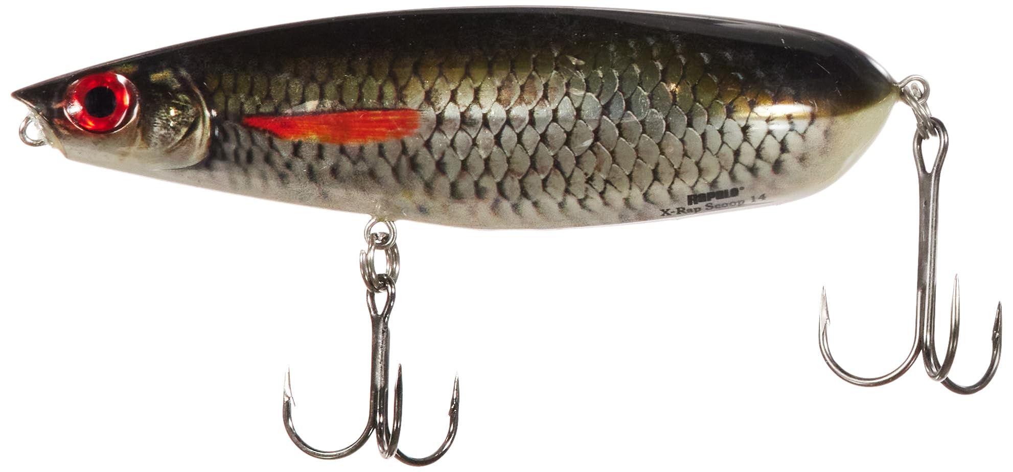 Rapala Unisex Adult X-Rap Scoop Fishing Lure Fishing Accessories with Two Piece S-shaped Body Freshwater Spinning Bait Running Depth 1.6m Fishing Lure 14cm, 68g Made in Estonia Scaled Roach, Standard