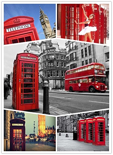 BeeSpring Red Phone Booth Delicate Britain Metal Alloy Money Coin Spare Change Piggy London Street Red Telephone Booth Bank Souvenir Model Box Jar Piggy Bank Red Phone Booth Box Moneybox-5.5" H