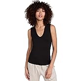 Enza Costa Womens Essential Sleeveless U Neck Tank Top