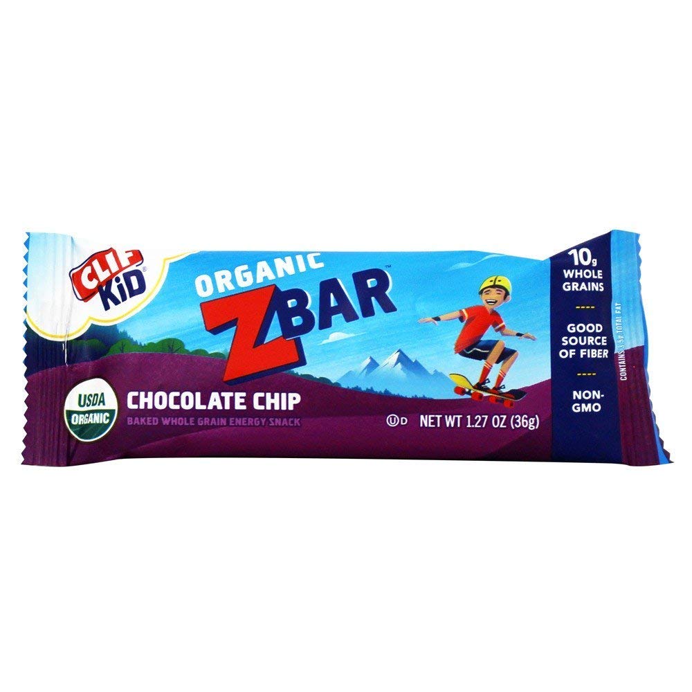 Clif Bar Chocolate Chip Z Bar Organic 1.27 oz Nutrition Bars Grocery