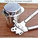 Vanika Stainless Steel Can Opener with Carbon Steel Blade and Can Strainer